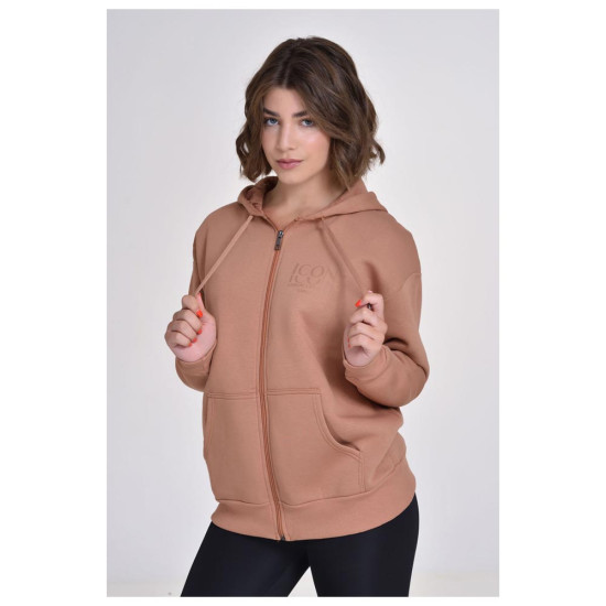 Target Γυναικεία ζακέτα Fleece Hoodie Loose Jacket "Icon"